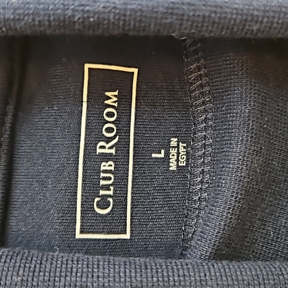 Club Room Navy Blue Turtleneck Sweater L - Picture 2 of 5